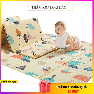 Thảm xốp XPE cho bé loại dày gấp gọn 2 mặt giúp bé phát triển IQ 92tien