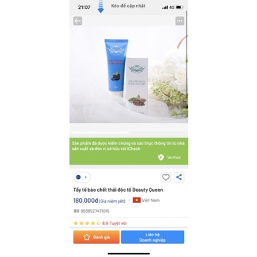 Tẩy tế bào Beauty Queen