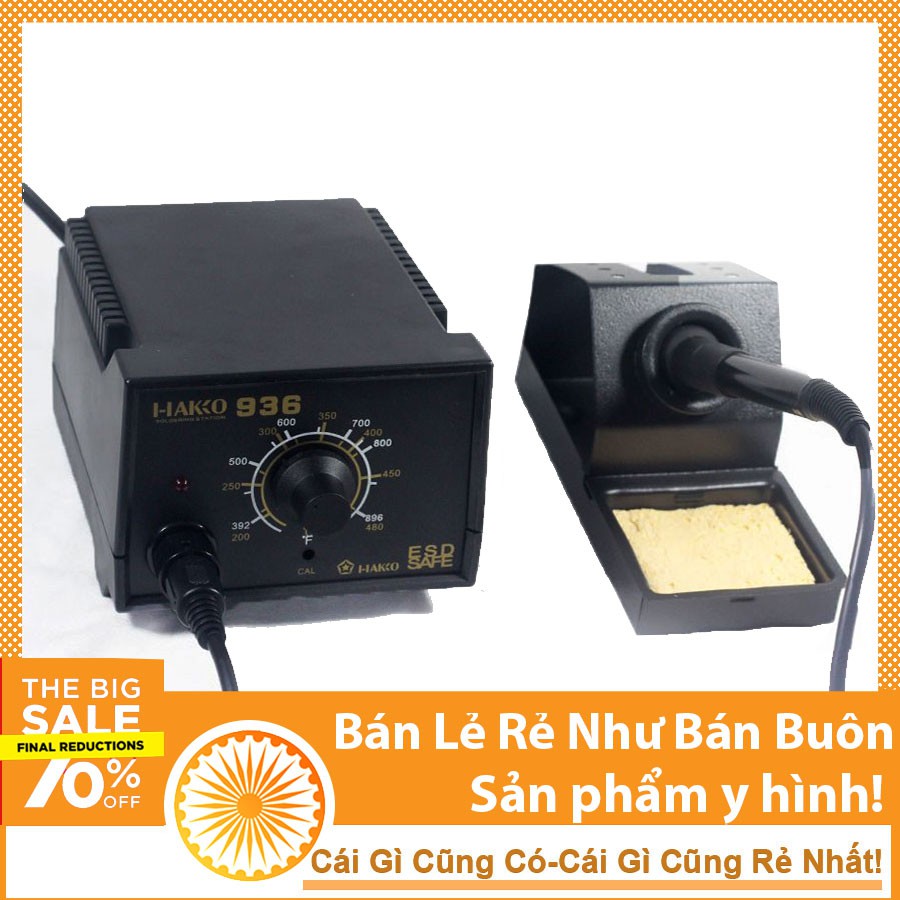 Máy Hàn Hakko 936 Cao Cấp Chính Hãng Điều Chỉnh Nhiệt Độ, Ngắt Khi Quá Nhiệt