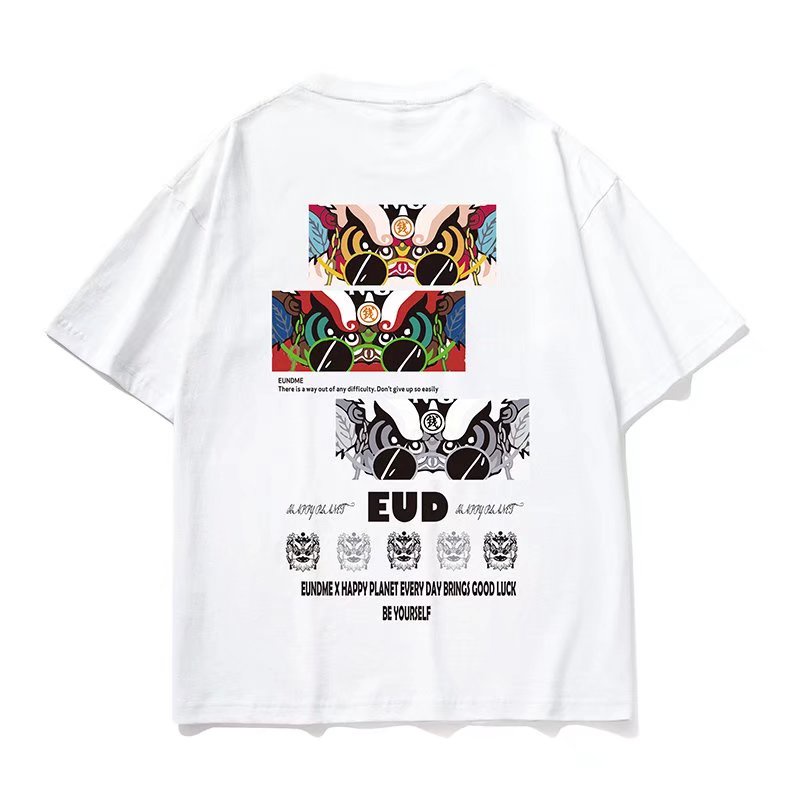 Áo Thun Dáng Rộng In Chữ Phong Cách Hip Hop Đường Phố Hàn Quốc Thời Trang Mùa Hè Cho Nam [M-8XL]