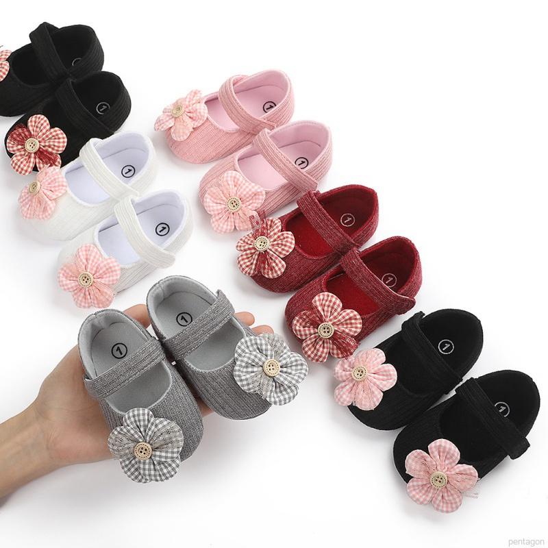 Giày đế mềm chống trượt xinh xắn dành cho bé gái tập đi