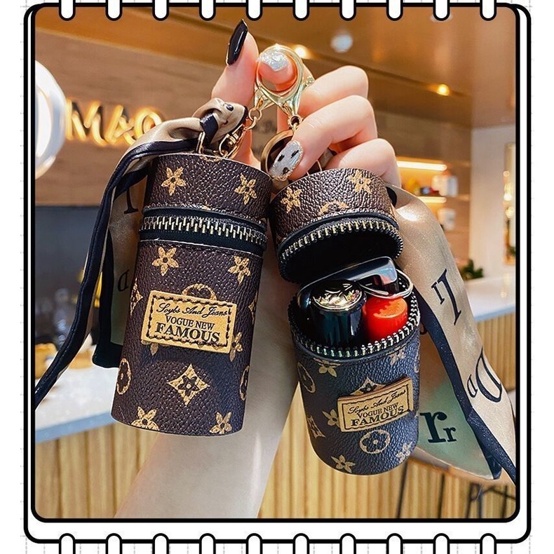 Túi Đựng Son Môi / Chìa Khóa Mini Hình Trụ Độc Đáo