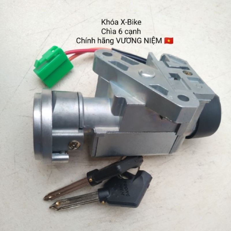 Bộ Ổ Khoá Xe X-Bike Chìa 6 Cạnh Chống Trộm Cao Cấp Chính Hãng VƯƠNG NIỆM