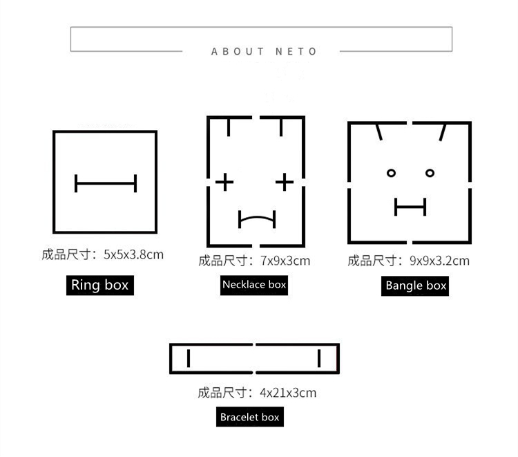 Set 10 Hộp Đựng Trang Sức Bằng Giấy Kraft Chất Lượng Cao