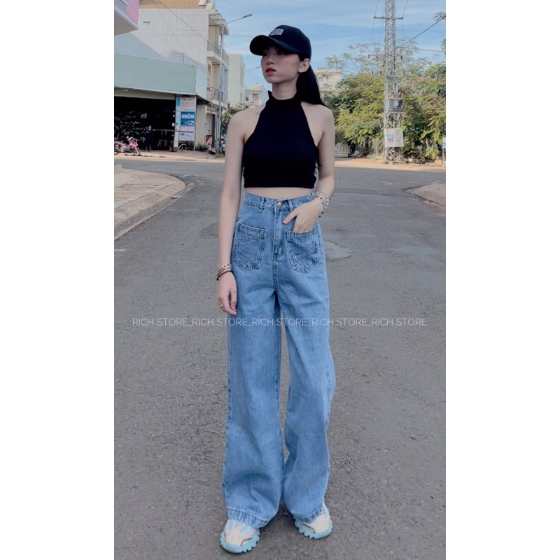 Áo yếm- Quần jean