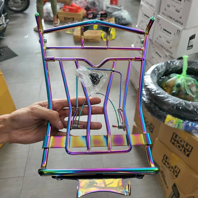 Baga inox 10 ly màu titan cho AB 125/160 2022 - 2025 (070849)