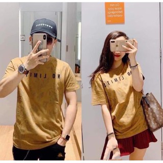 Áo Thun Cặp Nam Nữ Cao Cấp Vàng Bò