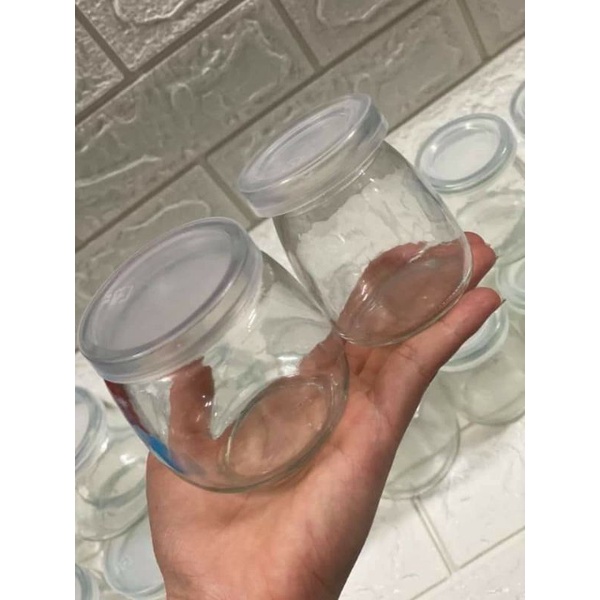SÉT 12 HŨ THỦY TINH LÀM SỮA CHUA 120ml 200ml