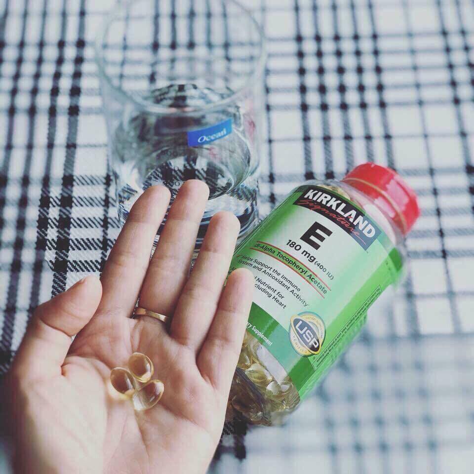 Viên Uống Vitamin E Kirkland 400IU- Nắp Đỏ