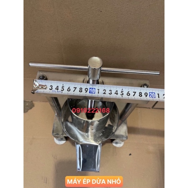 MÁY ÉP NƯỚC CỐT DỪA, TÓP MỠ ĐA NĂNG INOX BẰNG TAY CỠ NHỎ