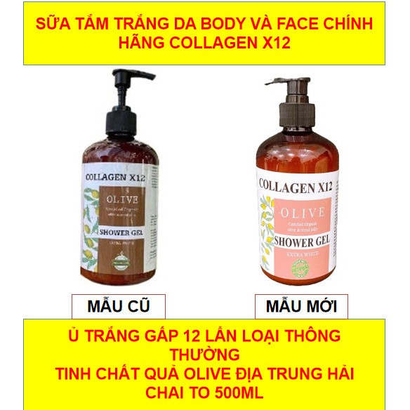 sữa tắm truyền trắng collagen x12 -có check mã vạch