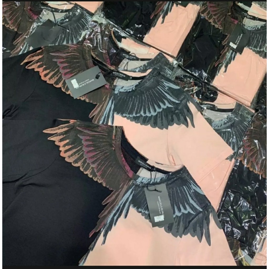 Áo Thun Unisex cao cấp Cánh chim phối đen cam WK (có bigsize) | BigBuy360 - bigbuy360.vn