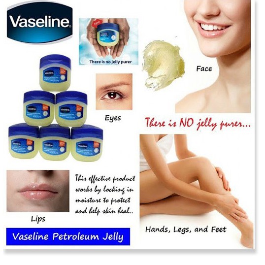 [Mã giảm giá mỹ phẩm chính hãng] Sáp dưỡng ẩm Vaseline 100% Pure Petroleum jelly Original