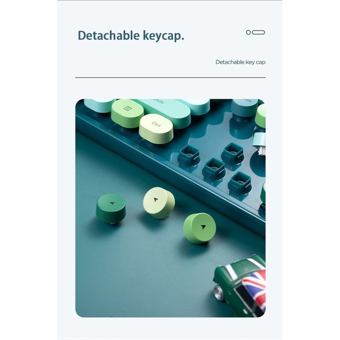 Bộ Bàn Phím Và Chuột Không Dây jomaa Mofi Thai 2.4G Màu Sắc Ngọt Ngào