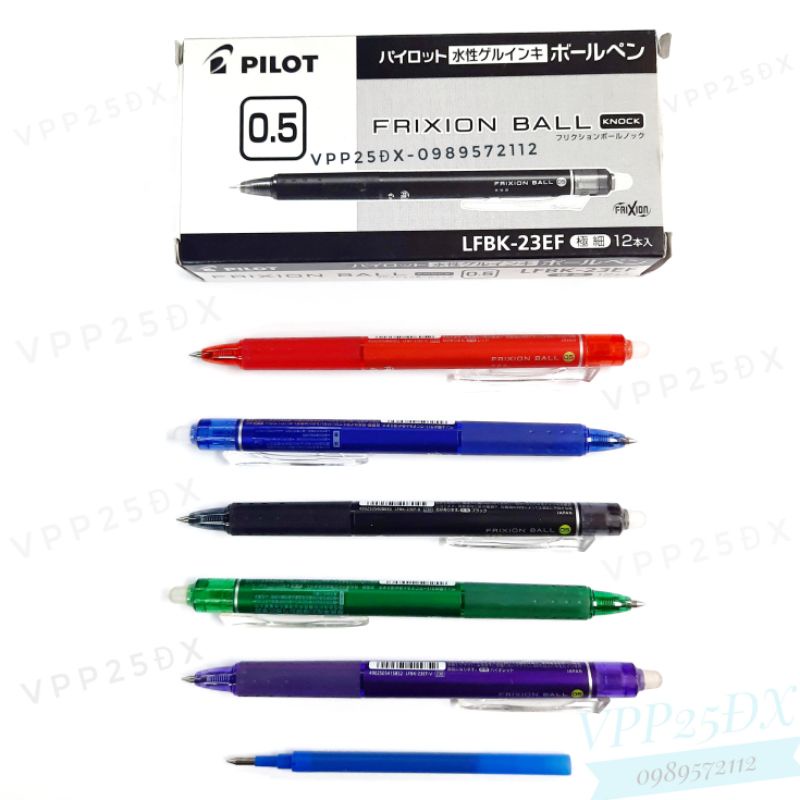 Bút bi tẩy xóa được Frixion PiLot Nhật Bản LFB23 .ngòi bút 0.5