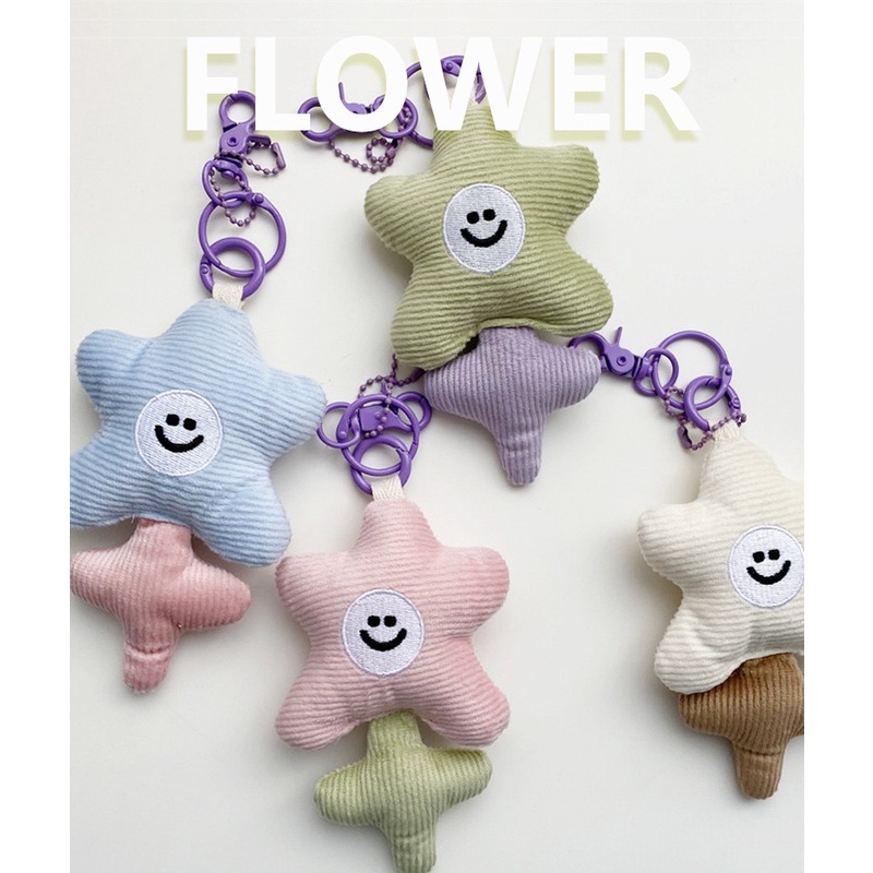 Móc khóa hình gấu chó thỏ hoạt hình dễ thương phụ kiện túi xách thời trang Hàn Quốc