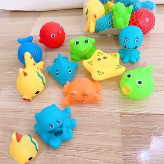 Set 10 con thú thả chậu tắm cho bé