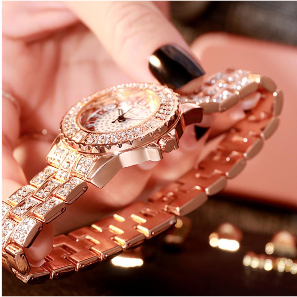 [Mã FAMAYFA2 giảm 10K đơn 50K] [CỰC ĐẸP] ĐỒNG HỒ NỮ DÂY KIM LOẠI LUOBOS MẶT ĐÍNH XOÀN CỰC HOT | BigBuy360 - bigbuy360.vn