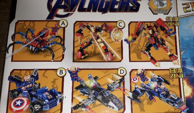 Lắp ráp 1 hộp LegoAdVengem Siêu Anh hùng LB542 có nhiều chi tiết bằng nhựa ABS