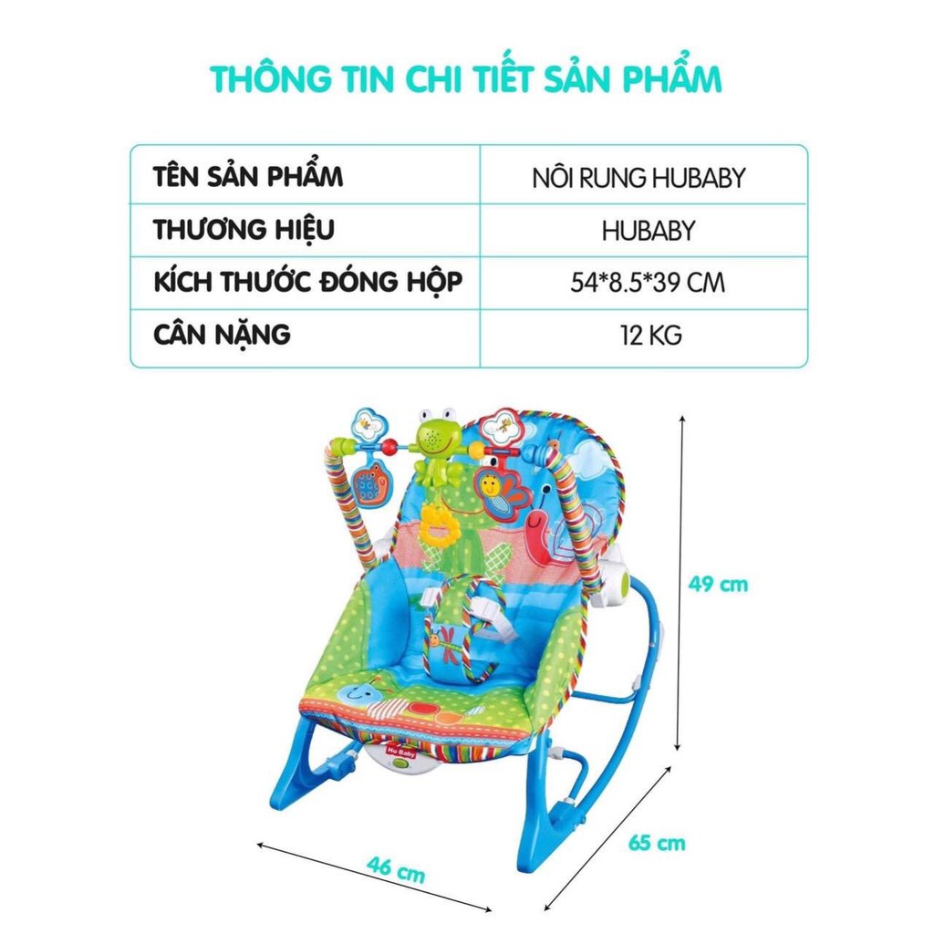 Ghế nằm cao cấp HuBaby cho bé, phiên bản nâng cấp của ibaby đầy đủ phụ kiện treo đồ chơi cho trẻ