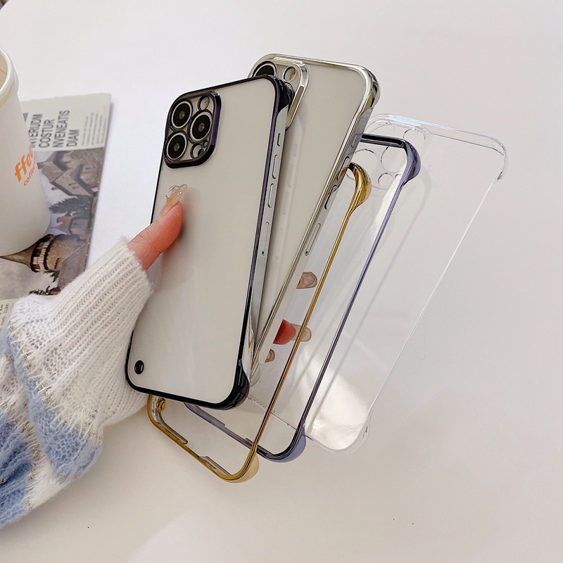 Ốp Điện Thoại Trong Suốt Không Viền 6D Cho iphone 12/13 12Pro/13Pro max 12 13 Pro max
