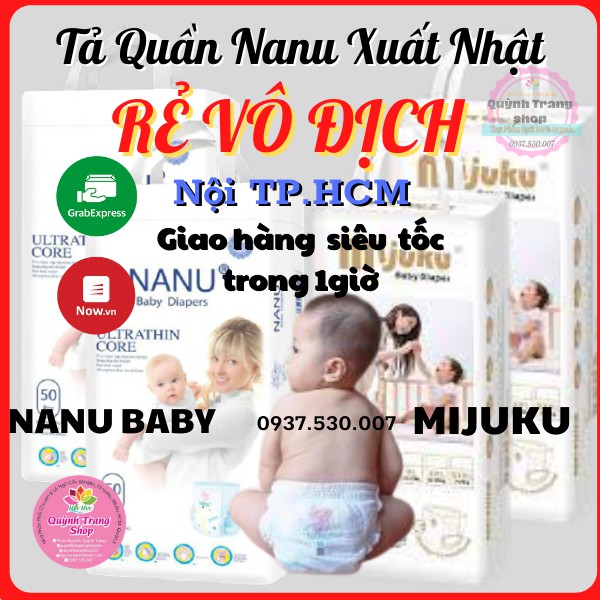 Tã quần nanu  hàng xuất nhật bịch 50 miếng