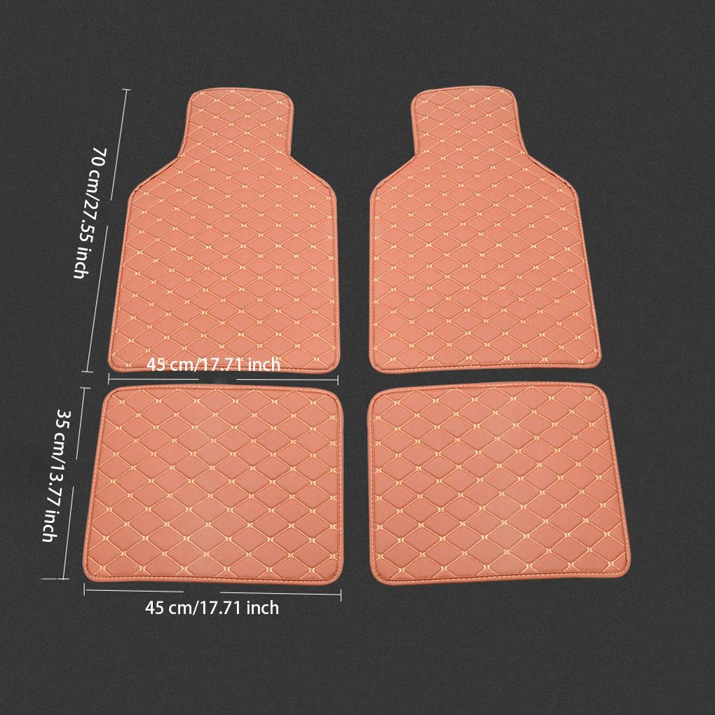 Bộ 4 Thảm Lót Sàn Xe Hơi Trang Trí Có Thể Tái Sử Dụng
