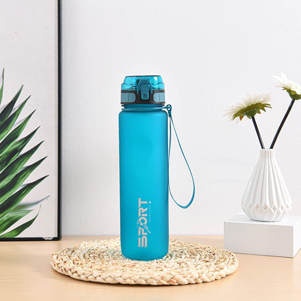 YANN1 Water Bottle with Scale Outdoor Portable Direct Drink Drinkware Gradient Frosted
