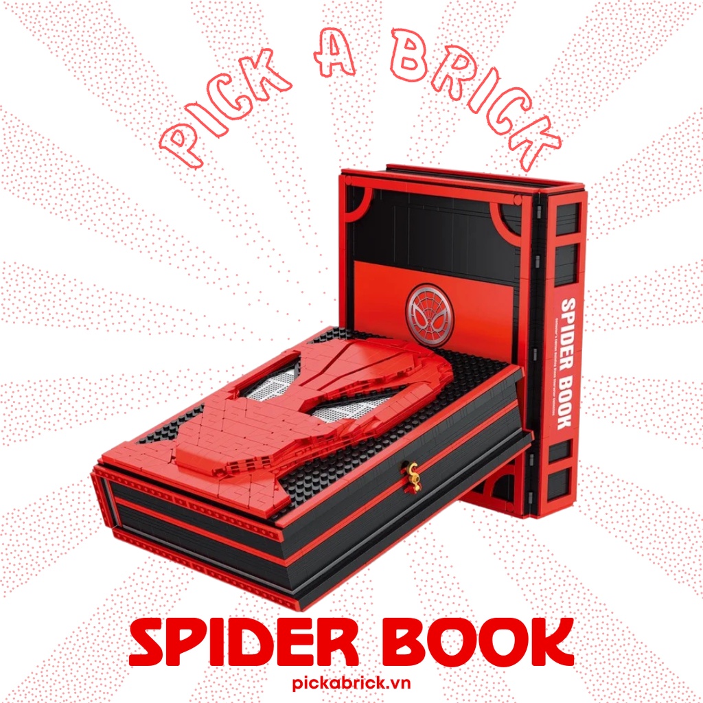 Đồ chơi lắp ráp xếp hình sách Spider Book SY 2461 - Sách Người Nhện Minifigures SpiderBook 2461 (55 minifigures)