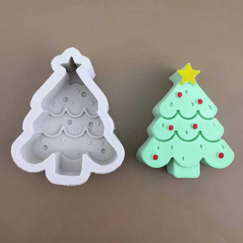 Khuôn silicone Làm Bánh / Xà Phòng Hình Người Gừng Giáng Sinh