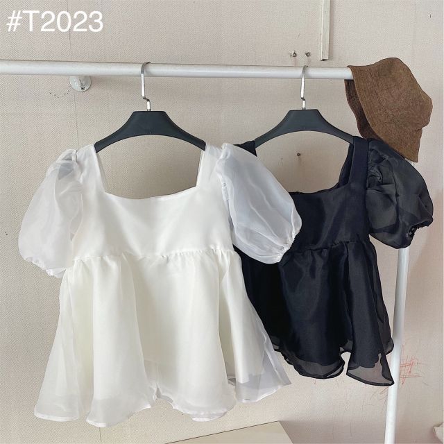 [ ẢNH THẬT TRẢI SÀN ] ÁO BABY DOLL TAY BỒNG DÁNG XÒE NHẸ CHẤT LIỆU NHẸ NHÀNG - CLOUDY TOP