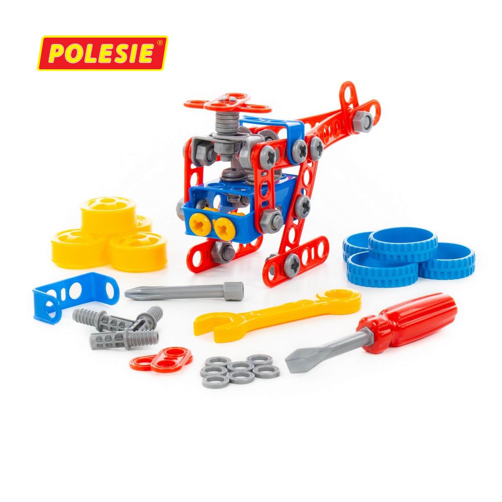 Bộ Đồ Chơi Sáng Tạo, Lắp Ghép Kỹ Sư Cho Bé 91 Chi Tiết  Nhập Khẩu Châu Âu CHÍNH HÃNG POLESIE 72986