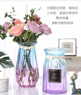Sẵn hàng - Bình thuỷ tinh ombre set 4 chiếc