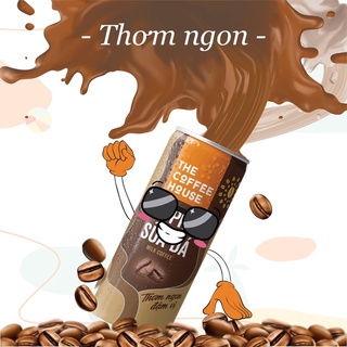 Cà Phê Lon - Cà Phê uống liền The Coffee House - Pack 4 lon