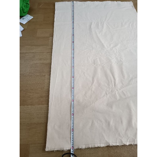 Vải canvas thô mộc làm rèm vintage, decor