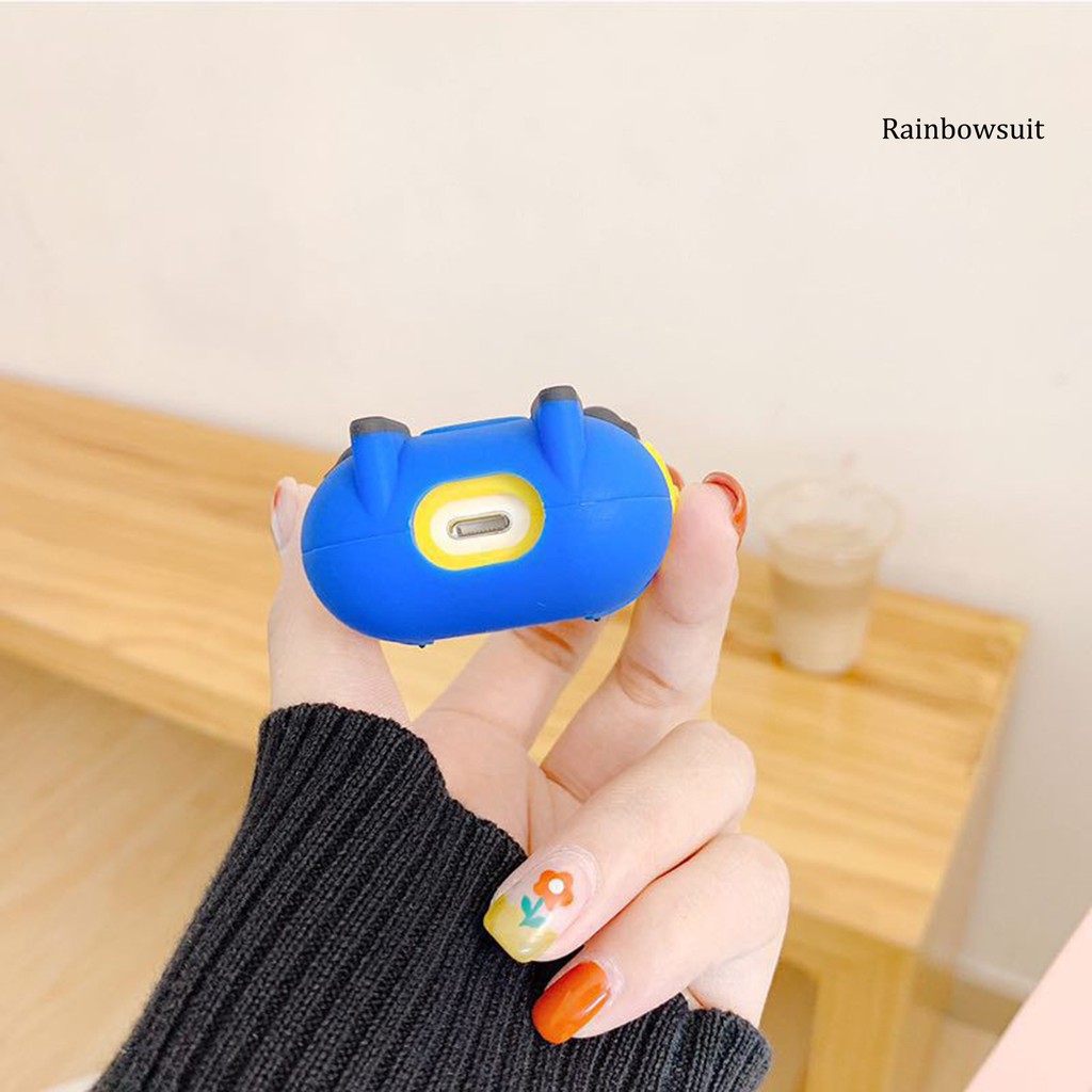Hộp đựng tai nghe Bluetooth hoạt hình Minion bằng silicon cho AirPods 1 2