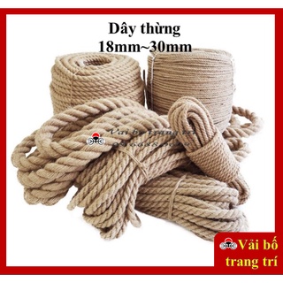 Dây thừng 18mm, 20mm, 25mm, 30mm, dây thừng trang trí, dây thừng làm handmade, xích đu, decor, kéo co