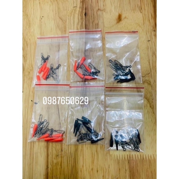 Túi 5 Khoá link fuji độ,  khoá siêu tải cá