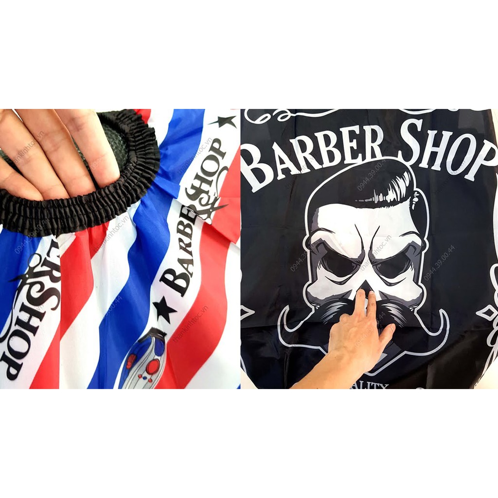 Áo choàng cắt tóc nam nữ barber S màu giao ngẫu nhiên