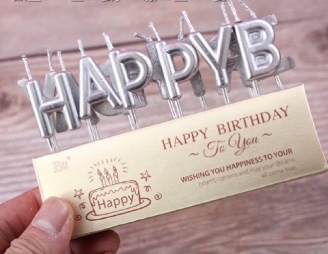 Nến chữ happy birthday