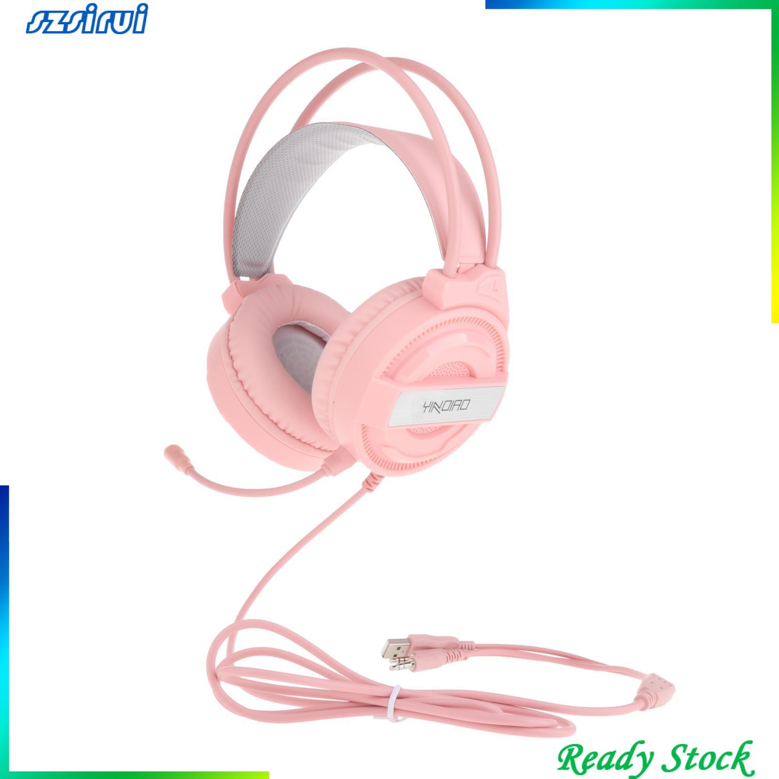 Tai Nghe Gaming Q3 Chuyên Dụng Màu Hồng Có Đèn Led Nhiều Màu | BigBuy360 - bigbuy360.vn