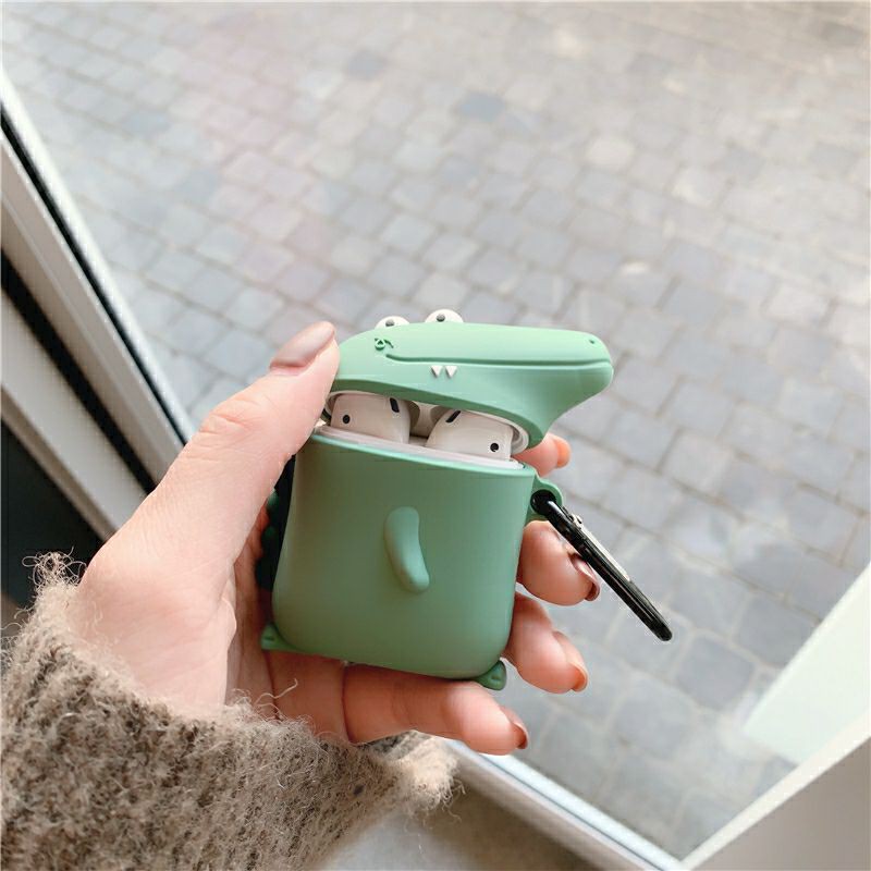 Vỏ tai nghe inpods, i12 hình cá sấu siêu dễ thương