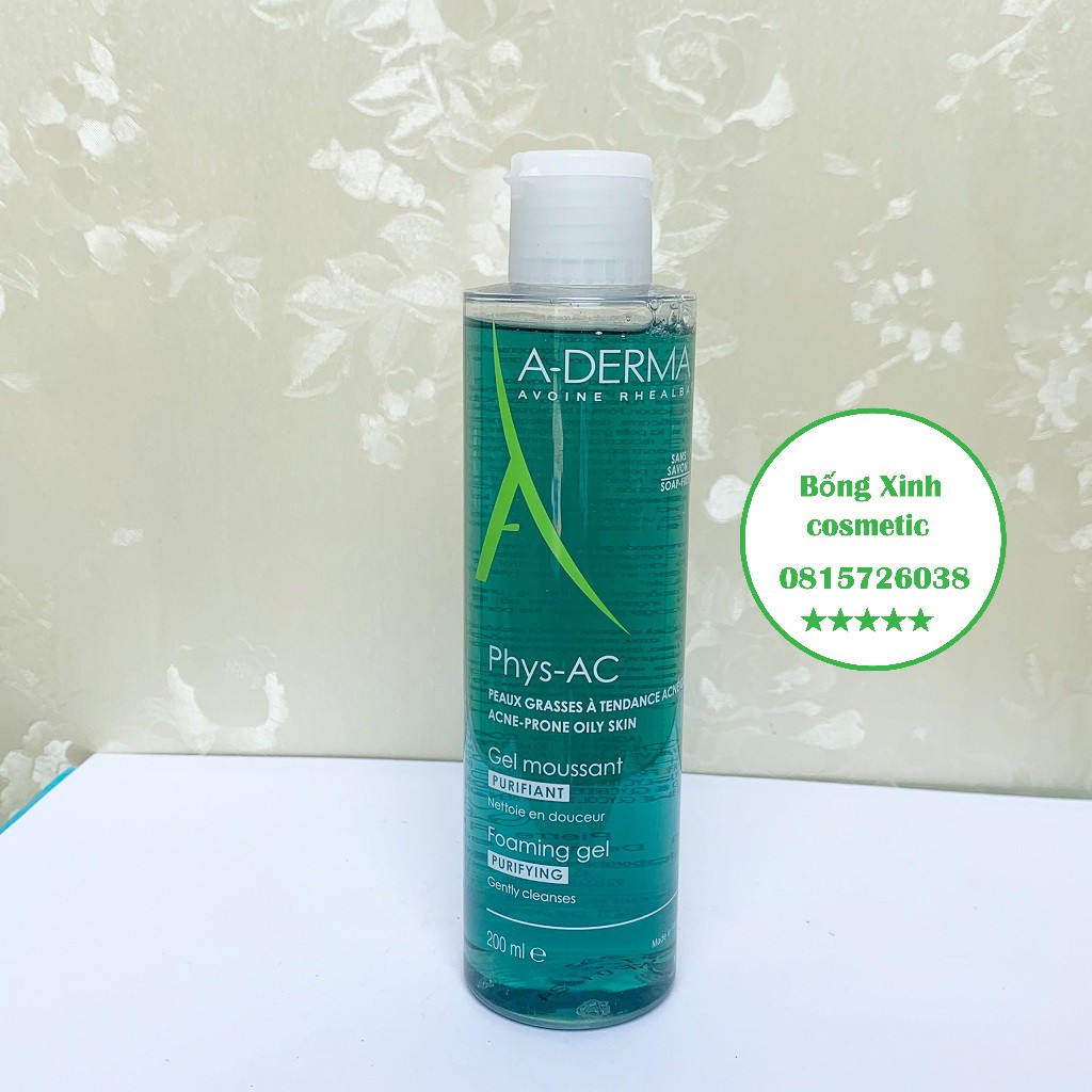 Sữa Rửa Mặt A-Derma Gel Moussant Purifiant Phys-Ac | BigBuy360 - bigbuy360.vn