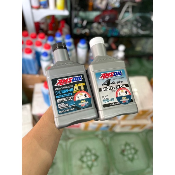 Nhớt Amsoil 10-40 4t MC4 USA Chính hãng 946ml