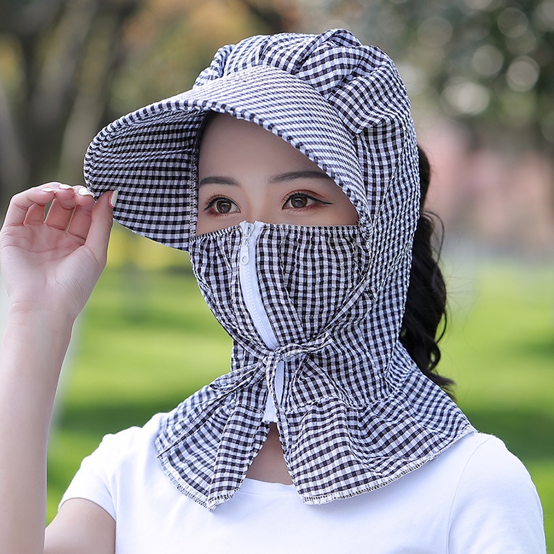Mũ Chống Nắng Tia Cực Tím Gấp Gọn Tiện Dụng Cho Nữ Đi Xe Đạp