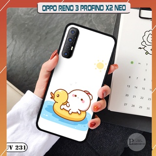 Ốp lưng nhám in hình 3d oppo reno 3 pro / find x2 neo
