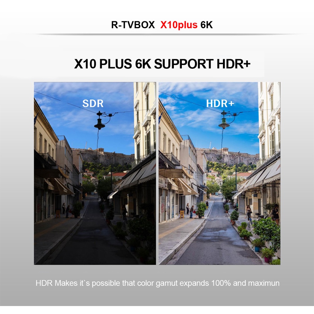 Hộp TV Box thông minh X10 Plus 4+64G Android 9.0 6K H6 kèm bàn phím i8