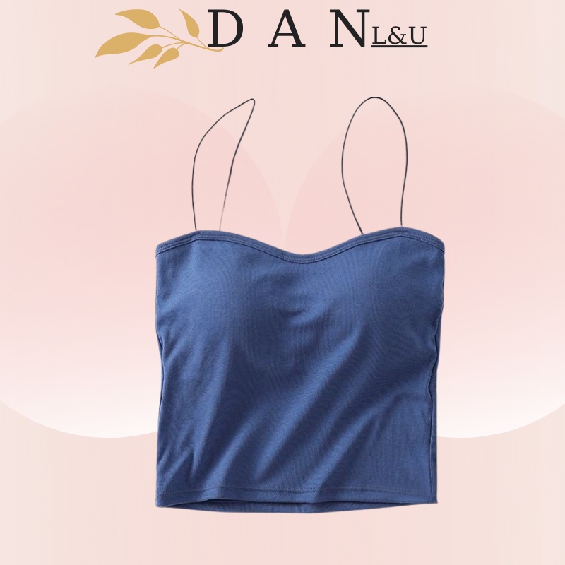 Áo Ngực Cotton Lót Nữ Đệm Su Đúc Không Gọng Mềm Mại Chất Lượng Cao DAN L&amp;U 20555