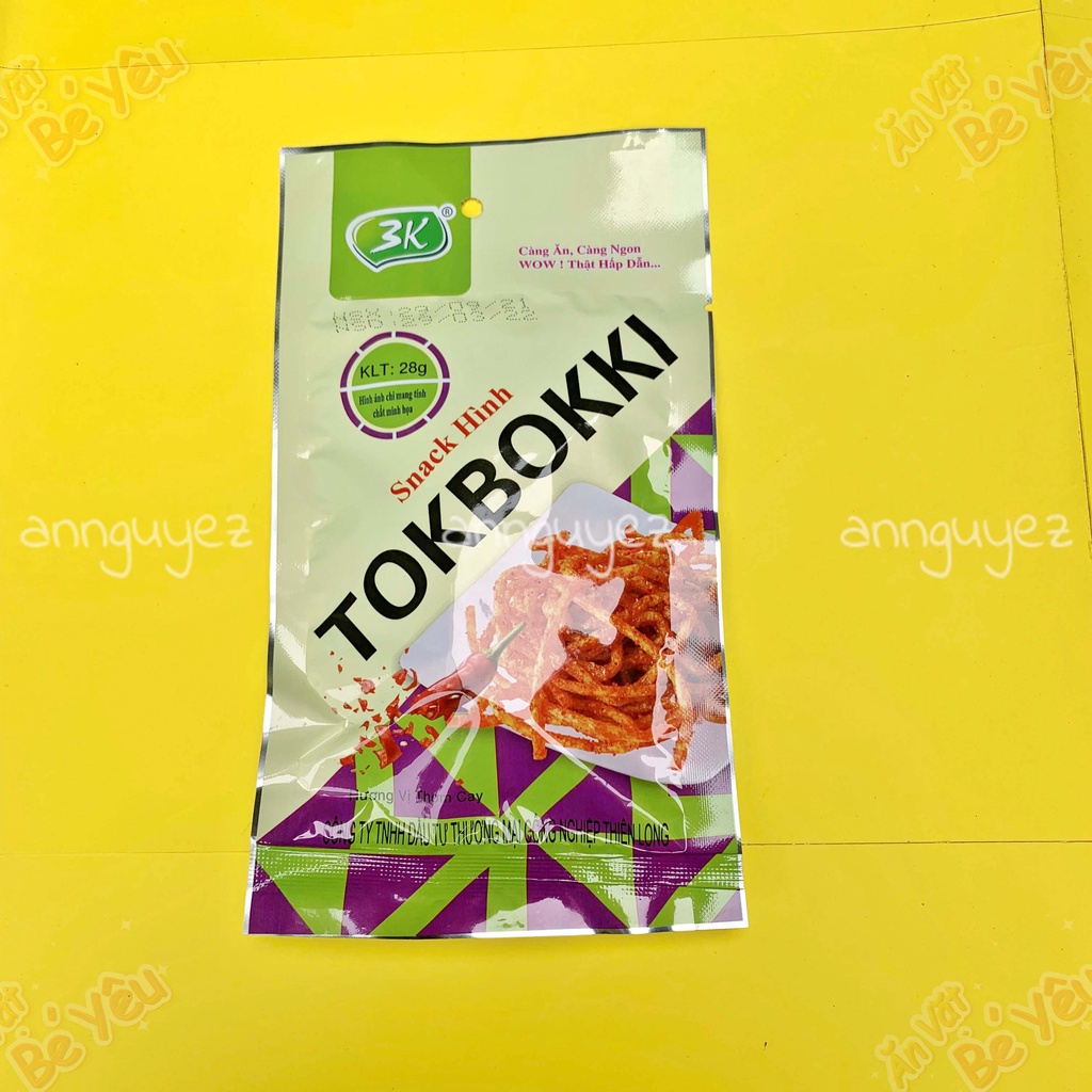 Snack toboki hương vị thơm cay ăn vặt tuổi thơ, ăn vặt cổng trường, đồ ăn vặt