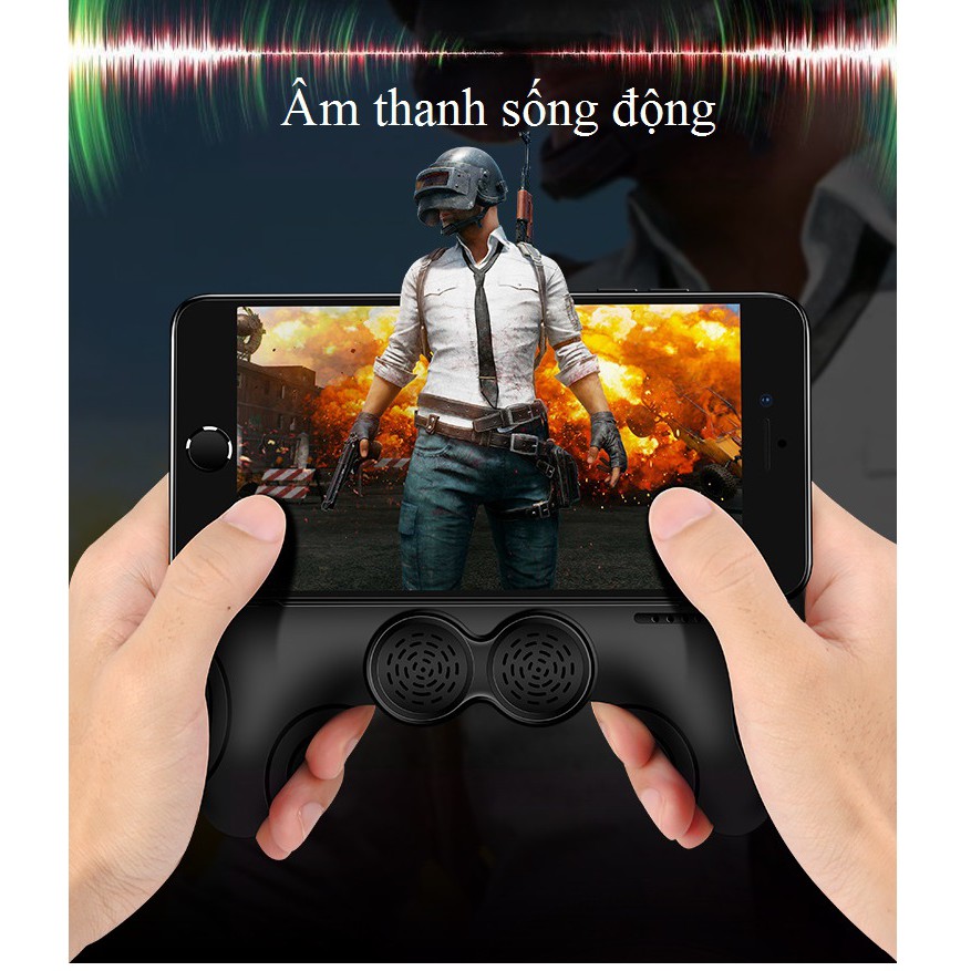 Tay Cầm Chơi Game Huqu CZ101 Kết Hợp Loa Và Sạc Dự Phòng.